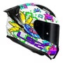 Capacete Fechado LS2 FF810 Vigo Space Attack Branco Roxo