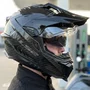 Capacete Fechado Ls2 Mx701 Explorer Carbon Solid Original Premium