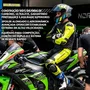 Capacete Fechado Norisk Carbon R Team Amarelo Azul Premium