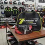 Capacete Fechado Norisk Carbon R Team Amarelo Azul Premium