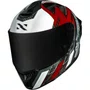 Capacete Fechado Norisk Carbon R Team Vermelho Branco