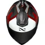 Capacete Fechado Norisk Carbon R Team Vermelho Branco