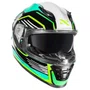Capacete Fechado Norisk FF302 Soul Factor Preto Verde