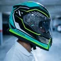 Capacete Fechado Norisk FF302 Soul Factor Preto Verde