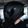 Capacete Fechado Norisk Flow Monocolor Preto Fosco