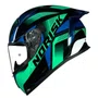 Capacete Fechado Norisk Flow Pulse Verde Azul