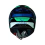 Capacete Fechado Norisk Flow Pulse Verde Azul