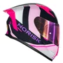 Capacete Fechado Norisk Flow Run Azul Rosa