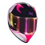Capacete Fechado Norisk Flow Run Azul Rosa