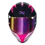 Capacete Fechado Norisk Flow Run Azul Rosa