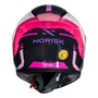 Capacete Fechado Norisk Flow Run Azul Rosa