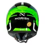Capacete Fechado Norisk Flow Run Preto Branco