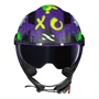 Capacete Aberto Norisk Orion SV Shine Roxo Azul Fosco