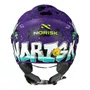 Capacete Aberto Norisk Orion SV Shine Roxo Azul Fosco