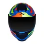 Capacete Fechado Norisk Razor Cutting Azul Fluo Amarelo Vermelho