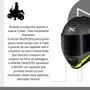 Capacete Fechado Norisk Razor Full Preto Amarelo Fosco