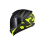 Capacete Fechado Norisk Razor Full Preto Amarelo Fosco