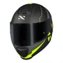 Capacete Fechado Norisk Razor Full Preto Amarelo Fosco