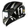 Capacete Fechado Norisk Razor Full Preto Branco