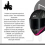 Capacete Fechado Norisk Razor Full Preto Rosa Fosco