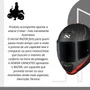 Capacete Fechado Norisk Razor Full Preto Vermelho Fosco