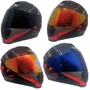 Capacete Fechado Norisk Razor Full Preto Vermelho Fosco