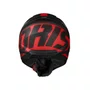 Capacete Fechado Norisk Razor Full Preto Vermelho Fosco