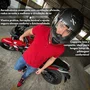 Capacete Fechado Norisk Razor Full Preto Vermelho Fosco