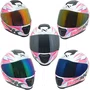 Capacete Fechado Norisk Razor Ghost Branco Rosa