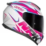 Capacete Fechado Norisk Razor Ghost Branco Rosa