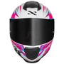 Capacete Fechado Norisk Razor Ghost Branco Rosa