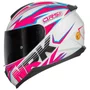 Capacete Fechado Norisk Razor Ghost Branco Rosa