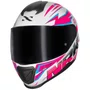 Capacete Fechado Norisk Razor Ghost Branco Rosa