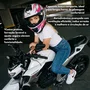 Capacete Fechado Norisk Razor Ghost Branco Rosa