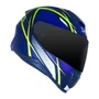 Capacete Fechado Norisk Razor Ninja Fosco Azul Amarelo
