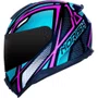 Capacete Fechado Norisk Razor Ninja Preto Pink Azul