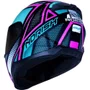 Capacete Fechado Norisk Razor Ninja Preto Pink Azul