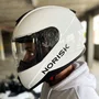 Capacete Fechado Norisk Razor Solid Monocolor Branco