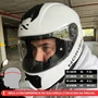 Capacete Fechado Norisk Razor Solid Monocolor Branco