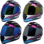 Capacete Fechado Norisk Razor Speedmax Branco Rosa