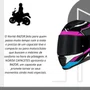 Capacete Fechado Norisk Razor Speedmax Branco Rosa