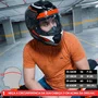 Capacete Fechado Norisk Razor Speedmax Preto Cinza Laranja