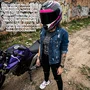 Capacete Fechado Norisk Razor SpeedMax Preto Pink Original