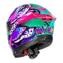 Capacete Fechado Norisk Rock Com Oculos Solar Butterfly Rosa