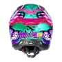 Capacete Fechado Norisk Rock Com Oculos Solar Butterfly Rosa
