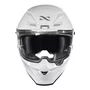 Capacete Fechado Norisk Rock Com Oculos Solar Monocolor Branco