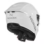 Capacete Fechado Norisk Rock Com Oculos Solar Monocolor Branco