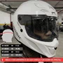 Capacete Fechado Norisk Rock Com Oculos Solar Monocolor Branco