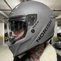 Capacete Fechado Norisk Rock Com Oculos Solar Monocolor Cinza Fosco