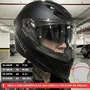 Capacete Fechado Norisk Rock Com Oculos Solar Monocolor Preto Fosco